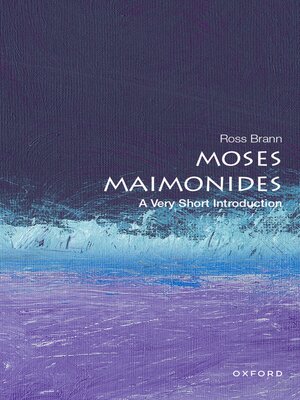 cover image of Moses Maimonides